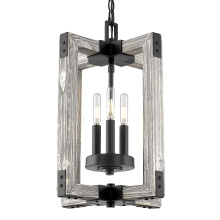 Golden Canada 7808-3P BLK - Wry Lighting Lowell 3-light Pendant in Matte Black